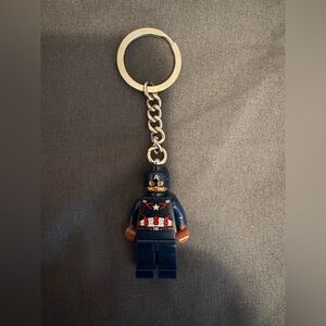 Captain America LEGO Minifigure Keychain